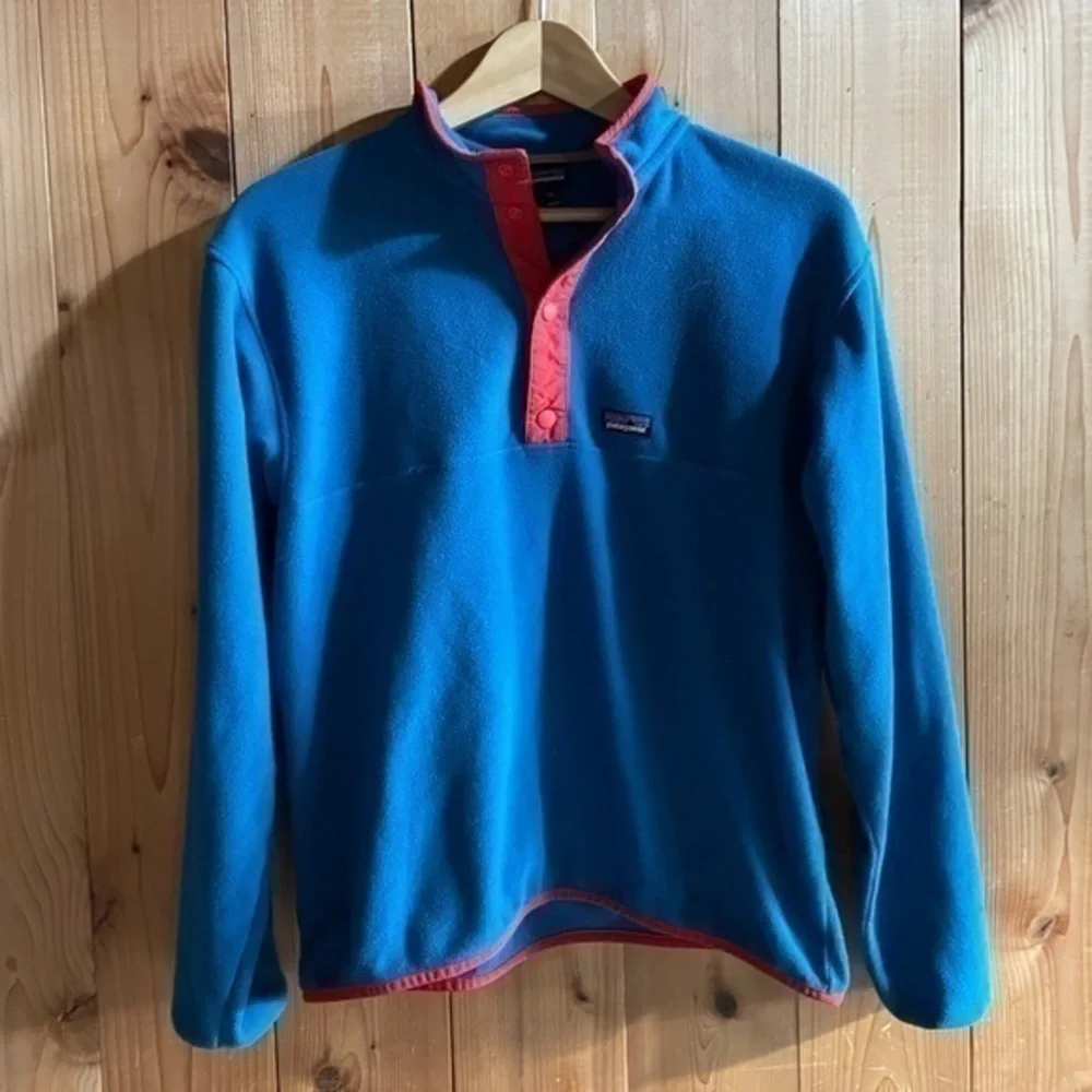 Patagonia Youth Blue Micro D Snap-T Fleece Pullover